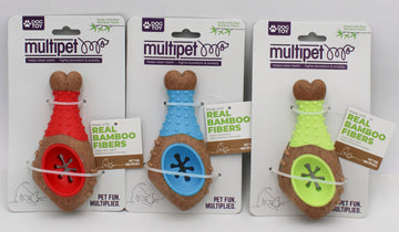 MULTIPET BAMBOO DOG CHEWS CHICKEN LEG (NYLON)