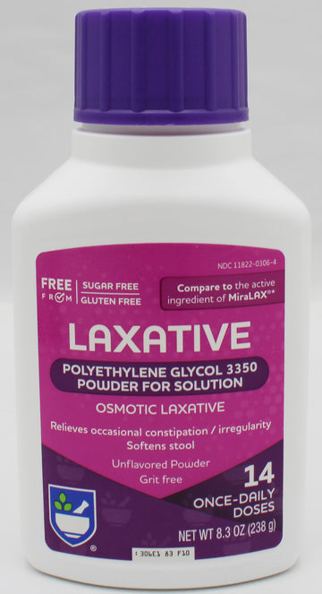 RITE AID LAXATIVE POWDER 14 DOSES 8.3oz EXP 12/31/2027 COMPARES TO MiraLax.