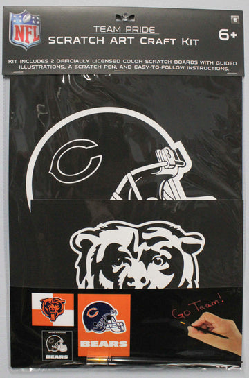 NFL CHICAGO BEARS SCRATCH ART CRAFT KIT