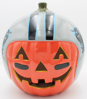 NFL CAROLINA PANTHERS CERAMIC PUMPKIN HELMET 10"