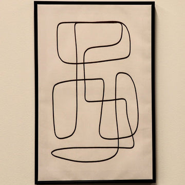 LINE DRAWING CANVAS PRINT 16"L x 24"H