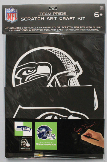 NFL SEATTLE SEAHAWKS SCRATCH ART CRAFT KIT