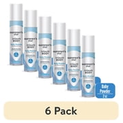 (6 pack) Summer’s Eve Baby Powder Gentle Feminine Spray, 2 oz
