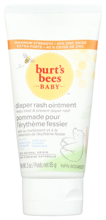 Burt’s Bees Baby Bee 100% Natural Diaper Rash Ointment, 3 Ounces