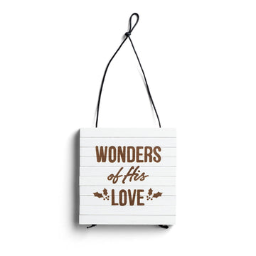 DaySpring Thankful + Blessed-Wonders of His Love-Expandable, Reversible Inspirational Kitchen Trivet, Large, White