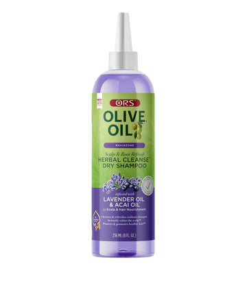 ORS Olive Oil Braidzone Herbal Cleanse Dry Shampoo with Lavender & Acai Oil for Nourishment 8 Ounces