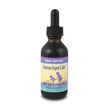 Herbs for Kids Valerian Super Calm Nerve Support Drops - Liquid Valerian Root Supplement, Natural Extract Blend of Chamomile, Wood Betony, & Fennel Seed, Alcohol-Free Tincture for Toddlers - 2 fl oz