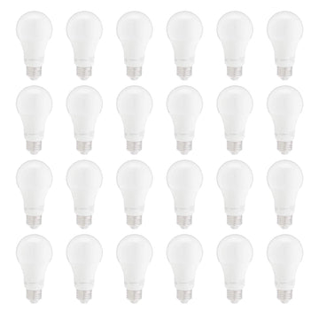 Amazon Basics 15 W (Equivalent to 100W), Soft White, Non-Dimmable, 10,000 Hour Lifetime, A19 LED Light Bulb, 24-Pack