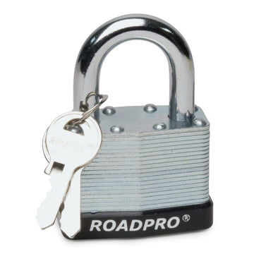 Roadpro RPLS-50 50mm Laminated Steel Padlock with Bumper Guard and 1.25" Shackle
