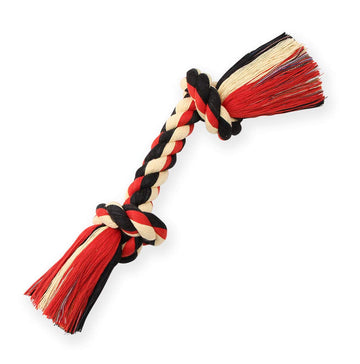Mammoth Pet Products Flossy Chews Cottonblend Color Rope Bone, Medium, 12-Inch,MultiColored,20004V