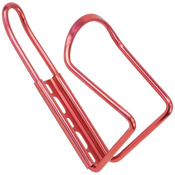 Crown Sporting Goods Lightweight Aluminum Bicycle Bottle Cage (Red, Single)