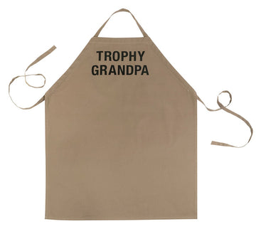 About Face Designs Trophy Grandpa Apron, Standard, Light Brown