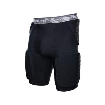 McDavid HEX Dual-Density Thudd Short, Dual-Density Pads for Thighs, HIPS & Tailbone, Helps Reduce Pulls & Fatigue, Moisture-Wicking Fabric, Adult Size Black