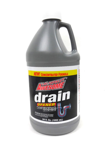 La's Totally Awesome Drain Opener & Cleaner Dissolves Hair & Grease Clogged 64 oz - 1 bottle U.S. Made
