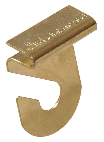 The Hillman Group 852889 Suspended Ceiling Hook- Brass Finish 2-Pack