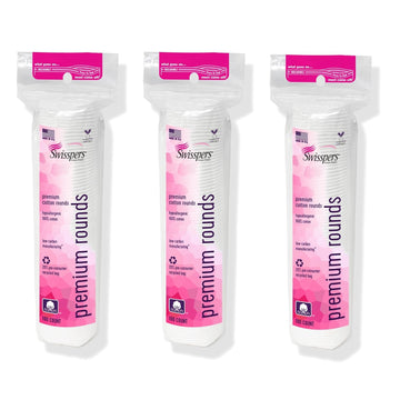 Swisspers Cotton Rounds 80 ea ( Pack of 3)