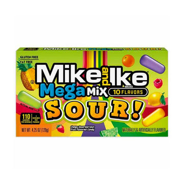 Mike & Ike Mega Mix SOUR - 10 Flavors, 5 oz