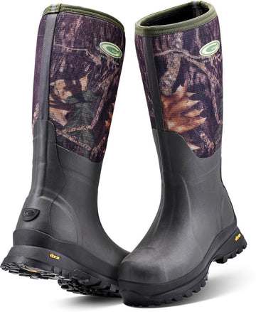 Grubs Treeline High 8.5 Wellington Boot | Insulated, Waterproof Rubber Boots for Men & Women | Soft Cushioning, Moisture-Wicking Rain Boots