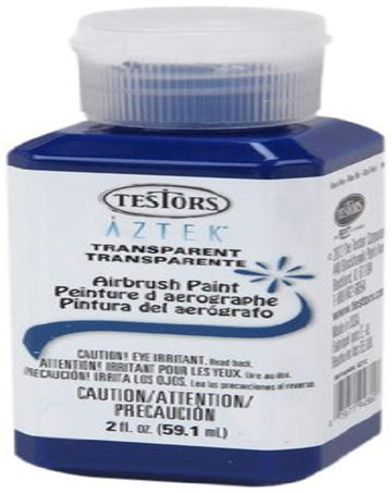 Testors 9486A Aztek Airbrushable Acrylic Paint, 2 oz, Transparent Royal Blue