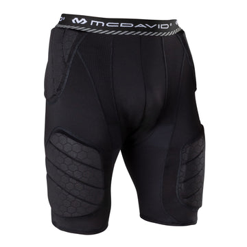 McDavid Rival Integrated 5-Pad Girdle, Durable & Breathable Padded Support with Hard-Shell Thigh Guards, Great for Football & Lacrosse (Youth)