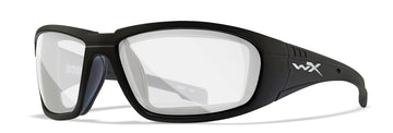 Wiley X Boss Sunglasses, ANSI Z87 Safety Glasses for Men and Women, UV Eye Protection for Shooting, Fishing, Biking, and Extreme Sports, Matte Black Frames, Clear Lenses