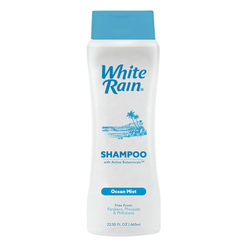 White Rain Moisturizing Shampoo - Ocean Mist Scent, 15 fl oz, Hydrating Shampoo for Men & Women, Paraben-Free & Cruelty-Free with White Lily, Green Tea & Rice Protein