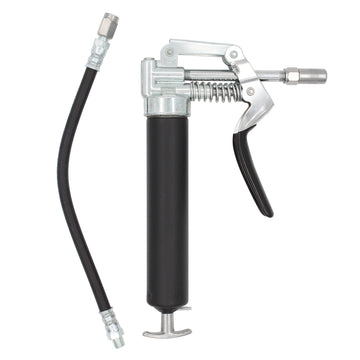 LubriMatic 30-800 Heavy Duty Mini Grease Gun w/ Pipe and Hose, Black/Silver