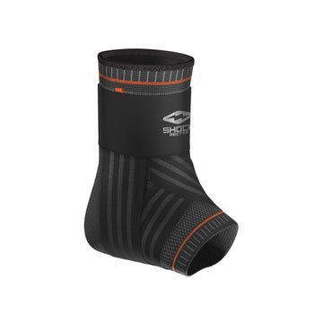 Shock Doctor Ultra Knit Ankle Brace W/Figure 6 Strap & Stays Black, Small