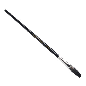 Dynamic HCLJ8375 10mm Flat Bristle Hobby and Paint Brush with Wood Handle
