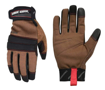 True Grip 98537-23 Duck Canvas General Purpose Work Gloves, Large