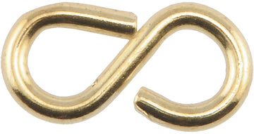 Hillman Hardware Essentials Brass 8 Hook, 0.092 Inch x 7/8 Inch, 2-Pack 852435