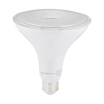Amazon Basics 13 W Equivalent 90W, 3000K Warm White, Non-Dimmable, 10,000 Hour Lifetime, PAR38 LED Light Bulb - 6-Pack