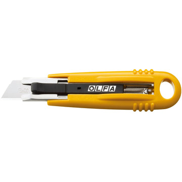 OLFA Self-Retracting Safety Utility Knife (SK-4) - Multi-Purpose Semi-Auto Box Cutter w/Self Retractable Blade & Non Slip Handle, Replacement Blades: OLFA SKB-2, SKB-2S, RSKB, & HOB Safety Blades