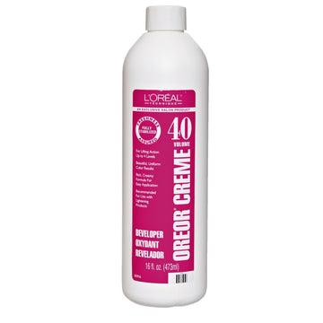 L'Oréal Technique Oreor Developer - Hair Color Developer, Creamy Formula For Uniform Results, Combine With Color of Your Choice, 40 Vol Dev 16 Oz