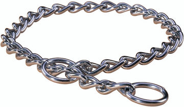 Hamilton Metal Slip Link Choke Chain Dog Collar, Extra Heavy 4.0mm x 22"