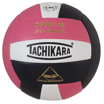 Tachikara Sensi-Tec Composite SV-5WSC Volleyball (EA) , Pink/White/Black