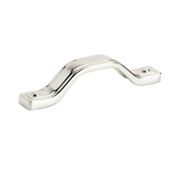 Amerock | Kitchen Cabinet Pull | Polished Nickel | 3-3/4 in (96 mm) Center-to-Center | Jolene | 1 Pack | Furniture Hardware | Cabinet Handle | Bathroom Drawer Pull