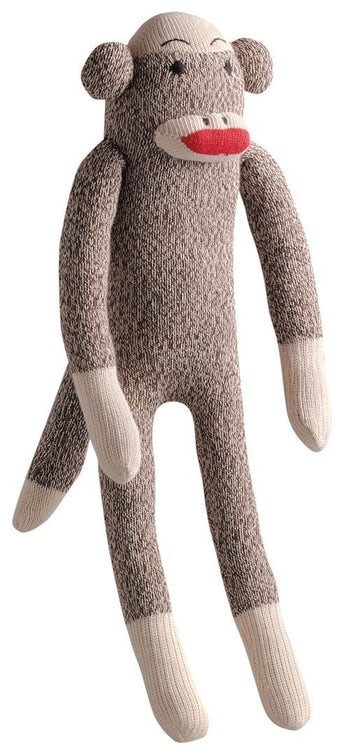 Multipet Sock Monkey Plush Dog Toy, Small, Medium and Large Breeds