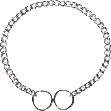 Hamilton Metal Slip Link Choke Chain Dog Collar, Fine 2.0mm x 14"