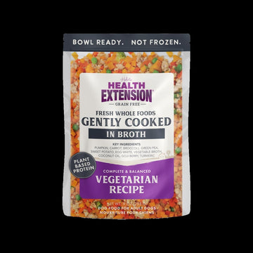 Health Extension Pet Care 111643 9 oz Gently Cooked Grain Free Vegetarian Recipe Dog Food - 5 Count