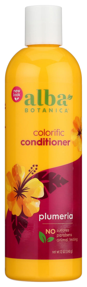 Alba Botanica Colorific Conditioner, Plumeria, 12 Oz