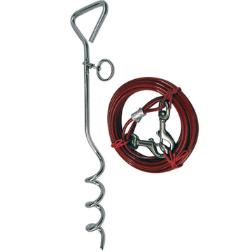 IIT 99913 18-Inch Stake with 25-Foot Tie Out Cable
