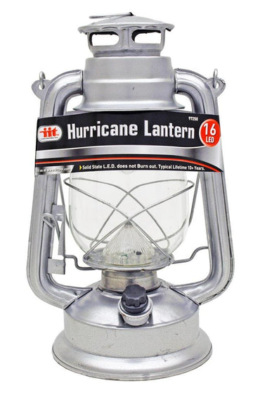 Illinios Industrial Tool 16 LED Hurricane Lantern, Silver