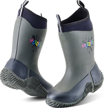 ICICLE Kids Boot - Muddies (Kids 8, Charcoal/Black)