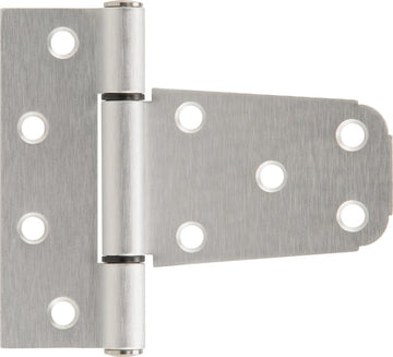 The Hillman Group 853352 Vinyl Fence Gate Hinge - Aluminum - Aluminum Finish 1-Pack
