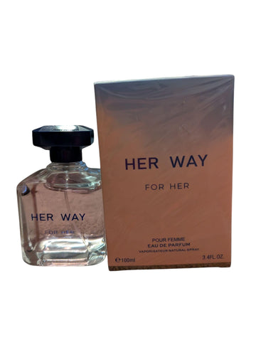 Her Way For Her Eau de Parfum, Natural Spray, 3.4 fl oz, 100ml