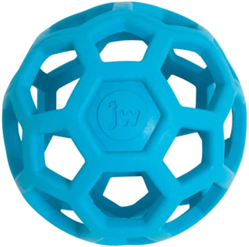 JW Pet Hol-ee Roller Dog Toy Puzzle Ball, Natural Rubber, Small (3 Inch Diameter), Colors May Vary