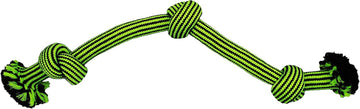 Jolly Pets Knot-N-Chew 3 Knot Green/Black Small/Medium, JTJP013