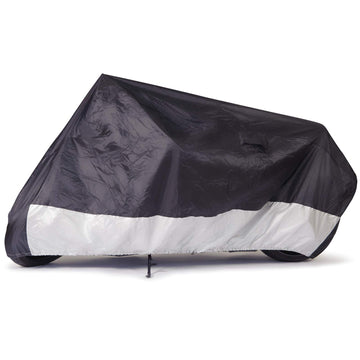 Budge MC-9 Sportsman Motorcycle Cover, Black, Waterproof, Universal Fit, Fits up to 86", Medium