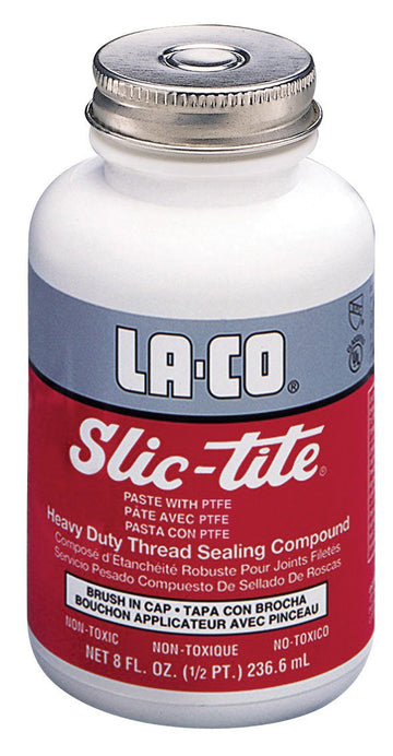 LA-CO 42015 Slic-Tite Premium Thread Sealant Paste with PTFE, -50 to 500 Degree F Temperature, 5 gal